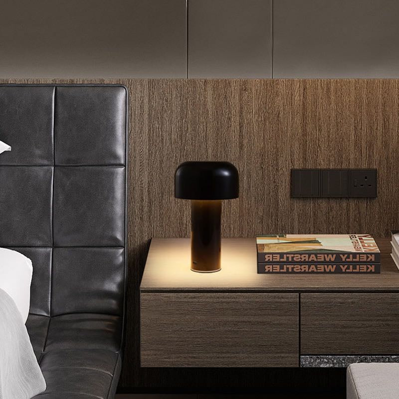Mushroom beside Lamp - Bellhop Portable LED Table Lamp