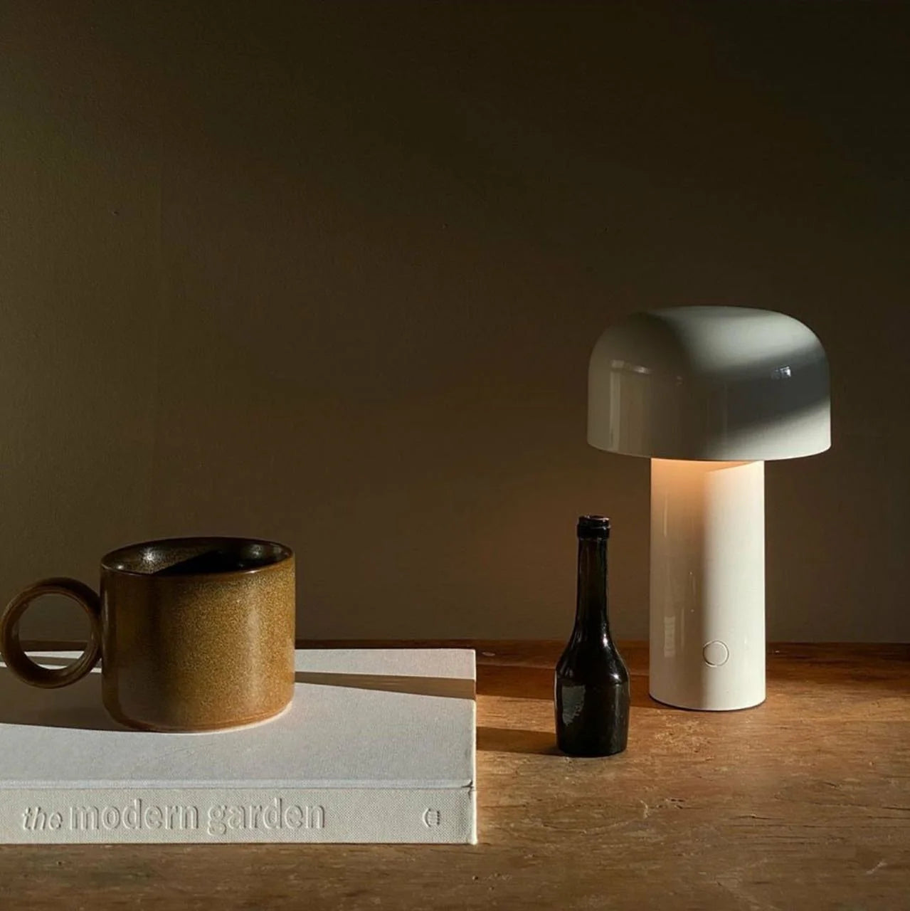 Mushroom beside Lamp - Bellhop Portable LED Table Lamp
