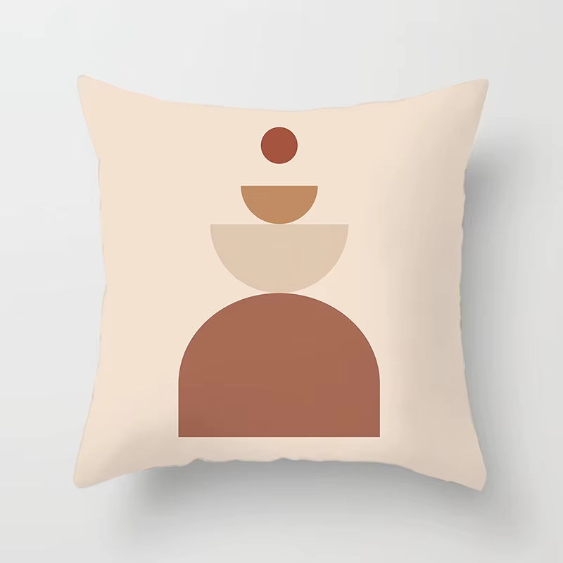 Brand New Nordic Simple Abstract Line Drawings Cushion Cases Morandi Decorative Pillows Case Modern Livingroom Sofa Throw Pillow