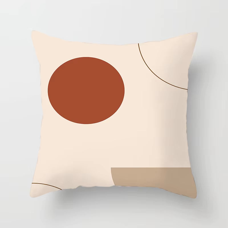 Brand New Nordic Simple Abstract Line Drawings Cushion Cases Morandi Decorative Pillows Case Modern Livingroom Sofa Throw Pillow