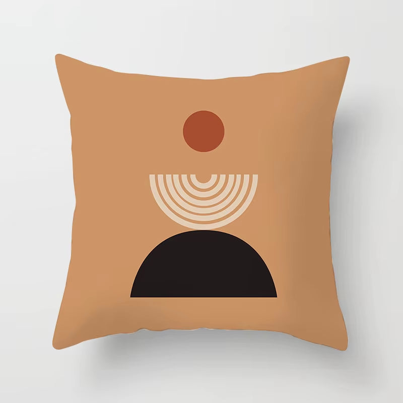 Brand New Nordic Simple Abstract Line Drawings Cushion Cases Morandi Decorative Pillows Case Modern Livingroom Sofa Throw Pillow