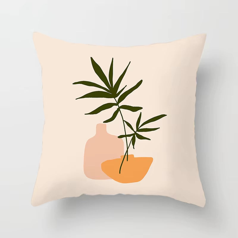 Brand New Nordic Simple Abstract Line Drawings Cushion Cases Morandi Decorative Pillows Case Modern Livingroom Sofa Throw Pillow