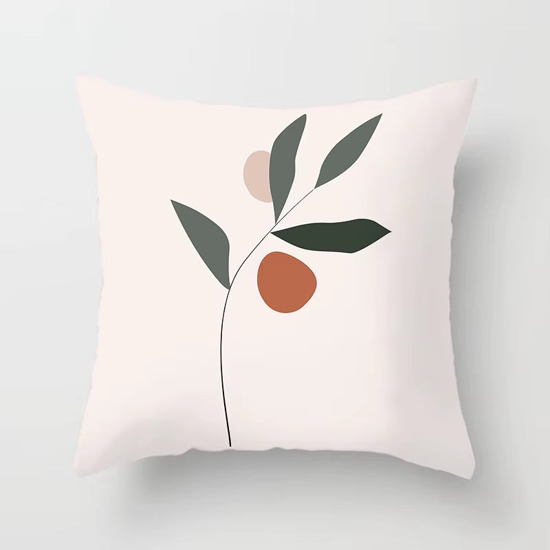 Brand New Nordic Simple Abstract Line Drawings Cushion Cases Morandi Decorative Pillows Case Modern Livingroom Sofa Throw Pillow
