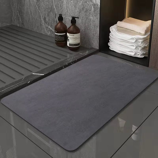 Bathroom Mat Absorbent Diatomite Bathroom Rug Foot Mat Quickly Drying Floor Mat Oilproof Kitchen Mat Non-Slip Bath Rug Doormat