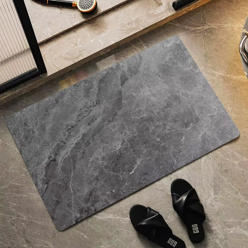 Bathroom Mat Absorbent Diatomite Bathroom Rug Foot Mat Quickly Drying Floor Mat Oilproof Kitchen Mat Non-Slip Bath Rug Doormat