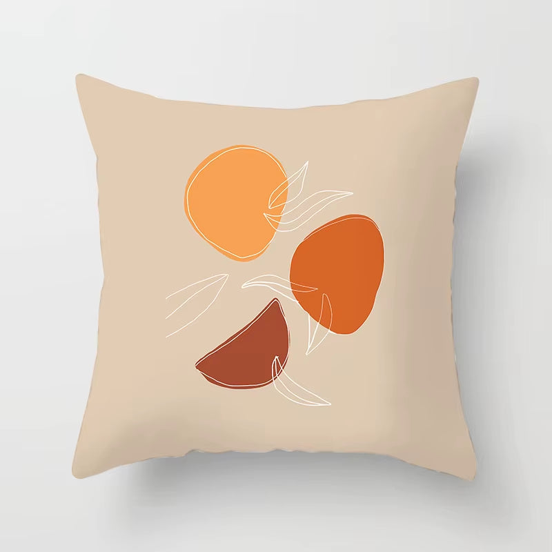 Brand New Nordic Simple Abstract Line Drawings Cushion Cases Morandi Decorative Pillows Case Modern Livingroom Sofa Throw Pillow