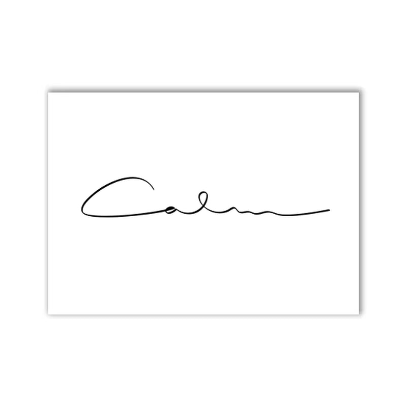 Nordic Minimalist Black and White Abstract Wall Art Canvas Painting Posters and Prints Pictures for Interior Home Design Modern