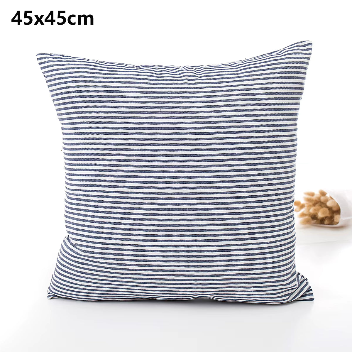 Plaid Sofa Cushion Cover 30X50/45X45CM Blue Red Coffee Orange Strip Home Hotel Office Couch Seat Decor Waist Throw Pillow Case
