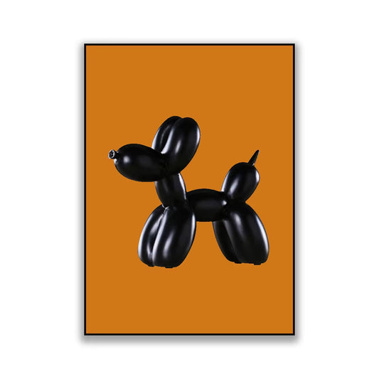Pop Art Abstract Funny Balloon Dog Poster Toilet Wall Decoration Accessories Modern Home Bathroom Mural Canvas Painting Cuadros