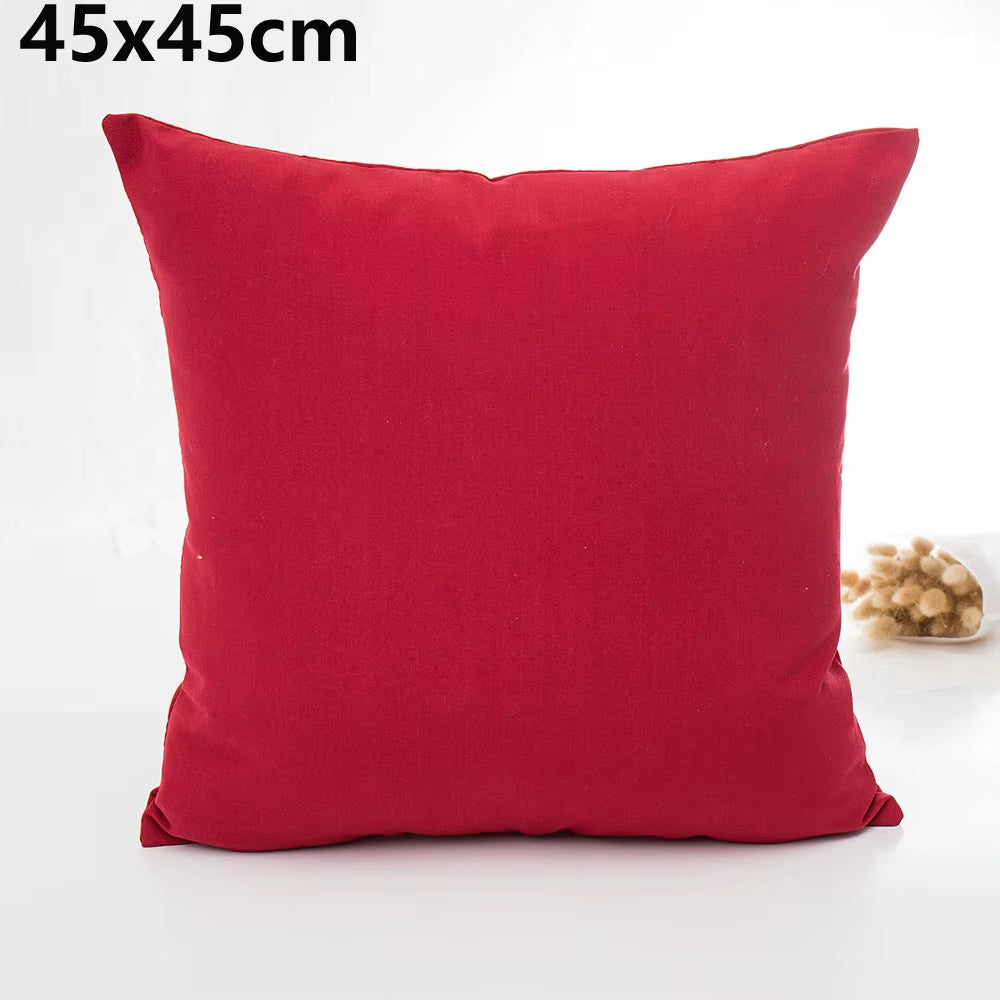 Plaid Sofa Cushion Cover 30X50/45X45CM Blue Red Coffee Orange Strip Home Hotel Office Couch Seat Decor Waist Throw Pillow Case
