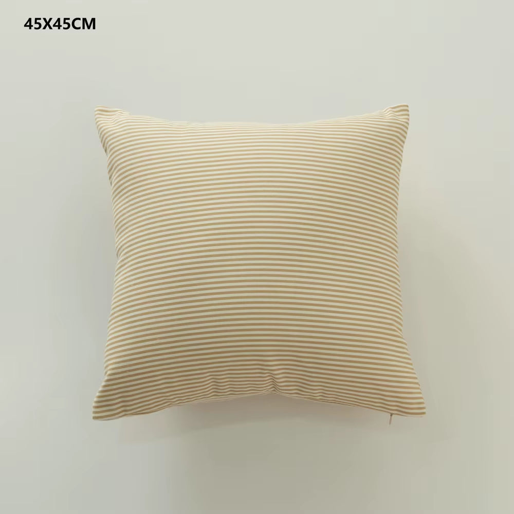 Plaid Sofa Cushion Cover 30X50/45X45CM Blue Red Coffee Orange Strip Home Hotel Office Couch Seat Decor Waist Throw Pillow Case