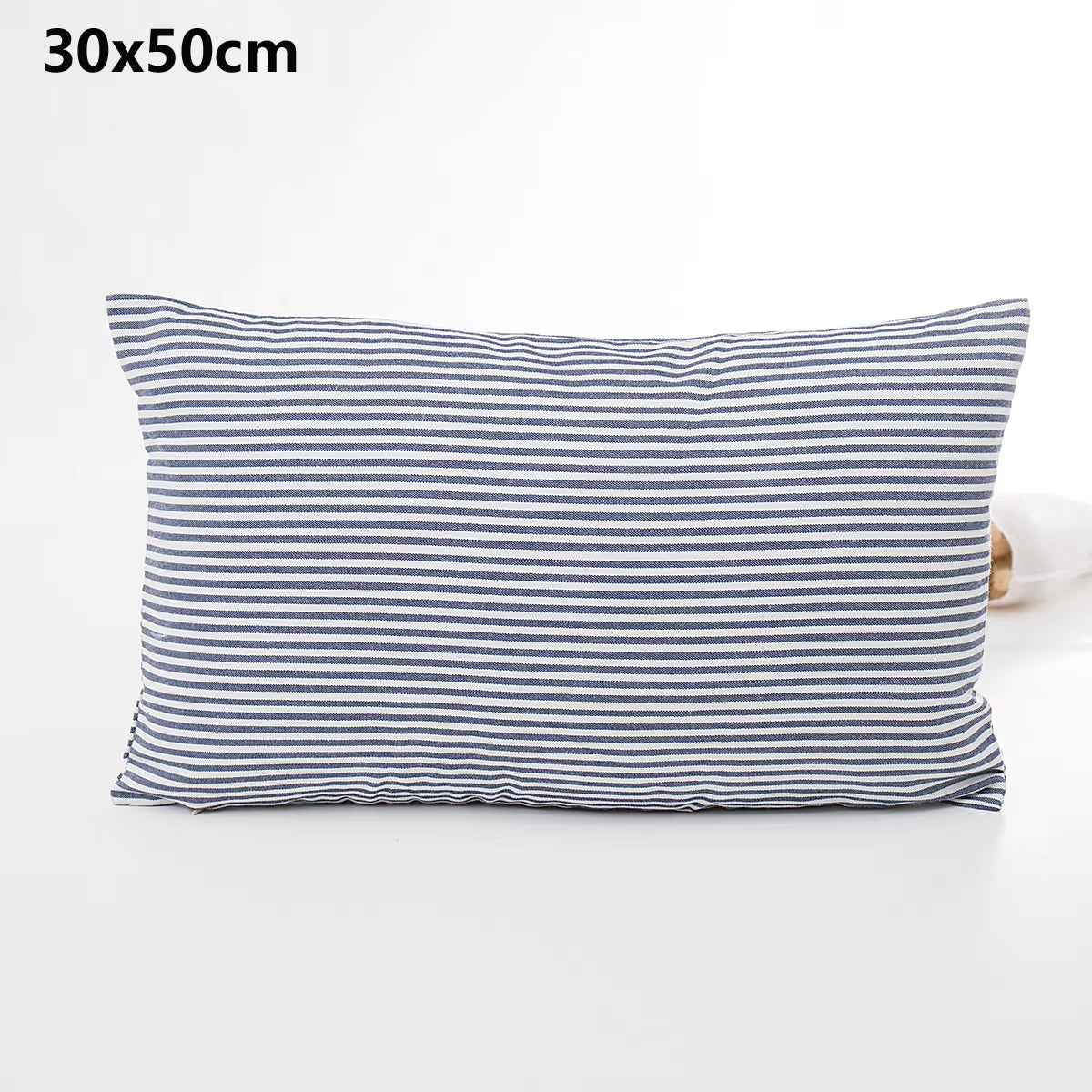 Plaid Sofa Cushion Cover 30X50/45X45CM Blue Red Coffee Orange Strip Home Hotel Office Couch Seat Decor Waist Throw Pillow Case
