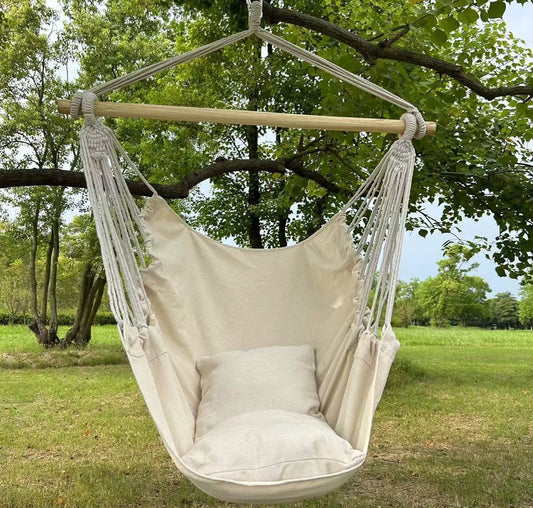1Pc Leisure Fabric Hammock Chair Outdoor Swing Chair Hammock Dormitory Hammock Chair anti Rollover Hammock with Storage Bag