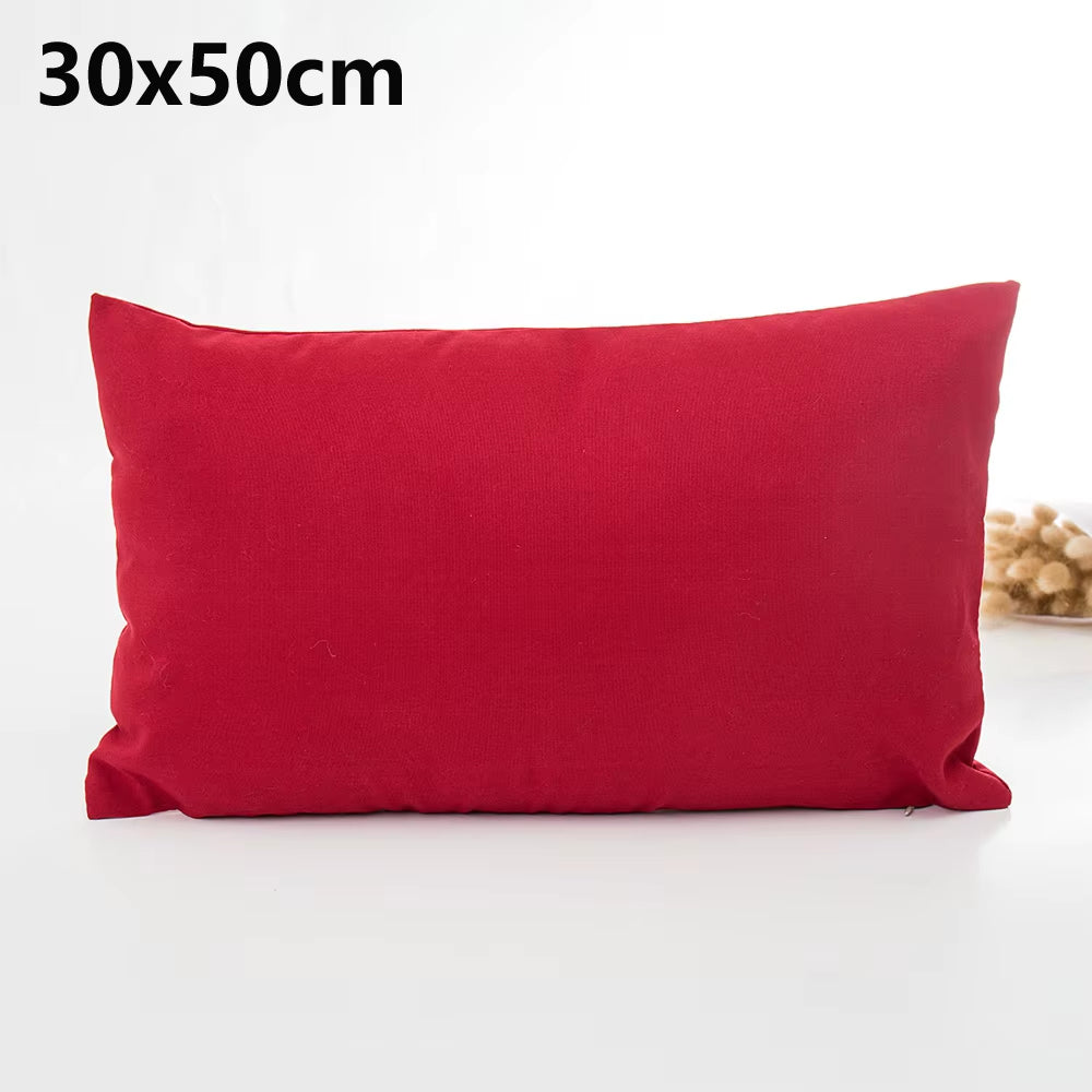 Plaid Sofa Cushion Cover 30X50/45X45CM Blue Red Coffee Orange Strip Home Hotel Office Couch Seat Decor Waist Throw Pillow Case