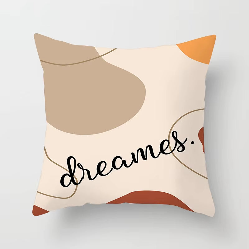 Brand New Nordic Simple Abstract Line Drawings Cushion Cases Morandi Decorative Pillows Case Modern Livingroom Sofa Throw Pillow