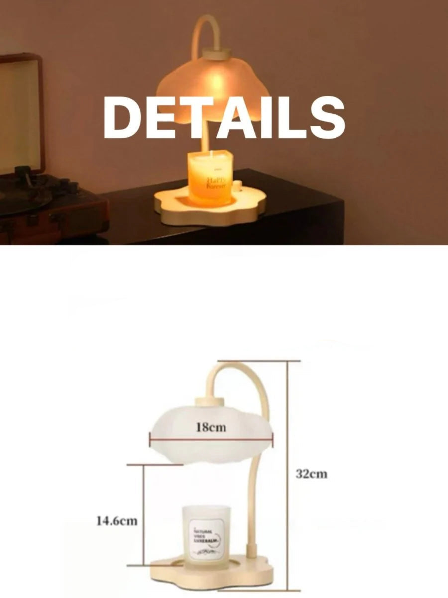 Cute Unique Cloud Candle Warmer Lamp with Timer for Large Candles
