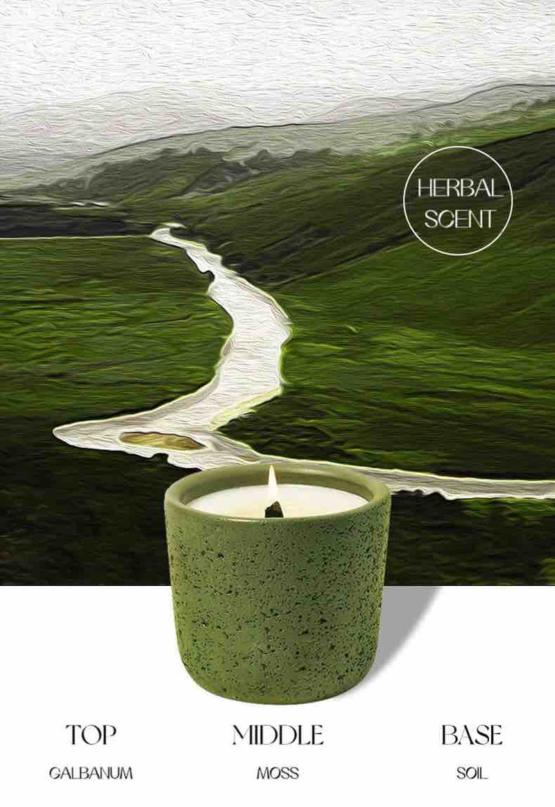 Wood Wick Soy Wax Scented Candle - Breath of Nature Scented - Iceland Tundra